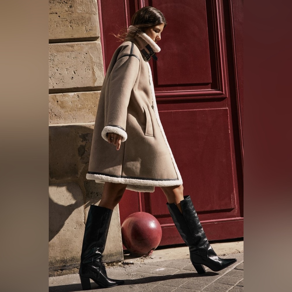 BUTTONED DOUBLE FACED COAT
MINK